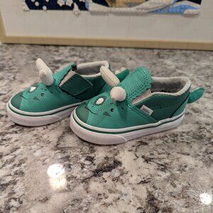 Vans Toddler Green Dinosaur SZ 5
